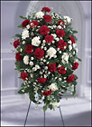 FTD Crimson & White Standing Spray
