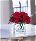 Cube with Red Blooms