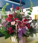Fireside Wicker Basket from Arthur Pfeil Smart Flowers in San Antonio, TX