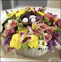  Easter Delights Centerpiece from Arthur Pfeil Smart Flowers in San Antonio, TX