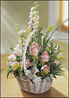  Blushing Beauty Basket from Arthur Pfeil Smart Flowers in San Antonio, TX