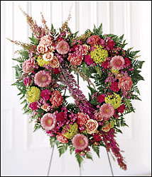  Eternal Rest Heart Wreath from Arthur Pfeil Smart Flowers in San Antonio, TX