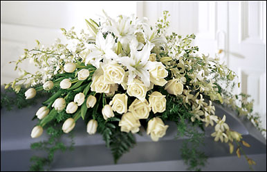  Ressurection Casket Spray from Arthur Pfeil Smart Flowers in San Antonio, TX